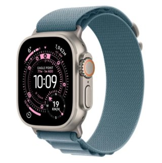 Watch Ultra 3 GPS + Cellular koperta 49 mm z tytanu w kolorze naturalnym, opaska Alpine w kolorze jasnoniebieskim - rozmiar M Apple