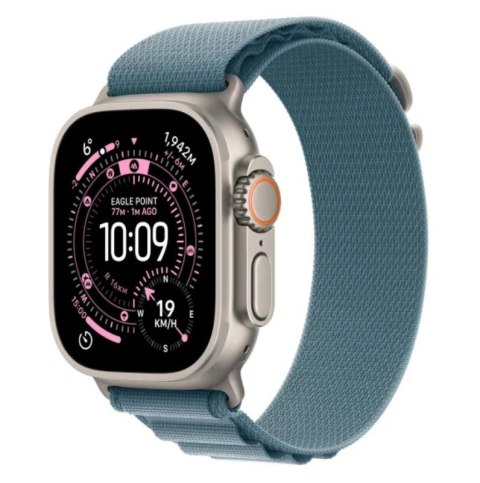 Watch Ultra 3 GPS + Cellular koperta 49 mm z tytanu w kolorze naturalnym, opaska Alpine w kolorze jasnoniebieskim - rozmiar M Apple