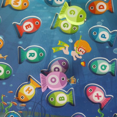 Gra drewniana rybki łowienie rybek na magnes montessori Kik Sp. z o. o. Sp. k.