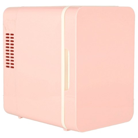 Lodówka turystyczna elektryczna samochodowa mini na jedzenie kosmetyki grzanie chłodzenie 2w1 4L różowa Kik Sp. z o. o. Sp. k.