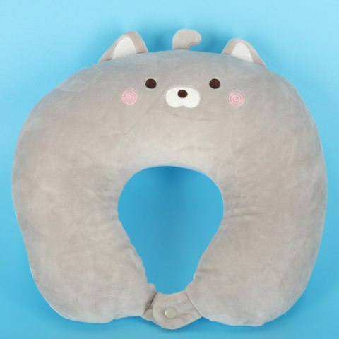 Poduszka podróżna 2w1 rogal pod kark do samolotu samochodu maskotka kot Kik Sp. z o. o. Sp. k.