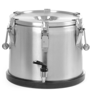 Pojemnik termiczny termos stalowy z kranem do transportu żywności 15L - Hendi 710135 Hendi