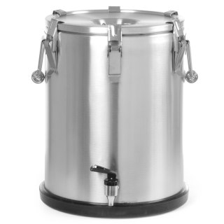 Pojemnik termiczny termos stalowy z kranem do transportu żywności 25L - Hendi 710234 Hendi