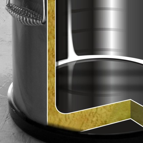 Pojemnik termiczny termos stalowy z kranem do transportu żywności 25L - Hendi 710234 Hendi