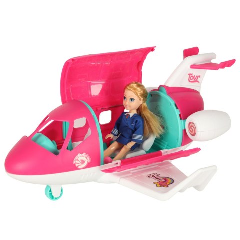 Samolot dla lalek rozkładany stewardessa akcesoria Kik Sp. z o. o. Sp. k.