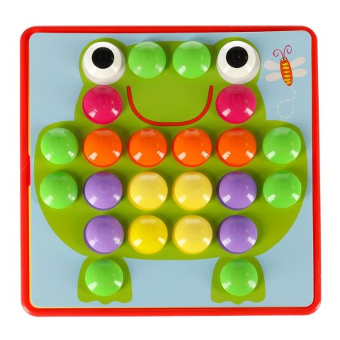 Układanka edukacyjna Guzikowa Mozaika trening ręki 57el. Kik Sp. z o. o. Sp. k.