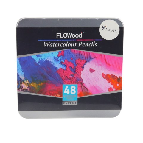 Zestaw Kredek Artystycznych Akwarelowych 48 Sztuk Kolorów LEAN
