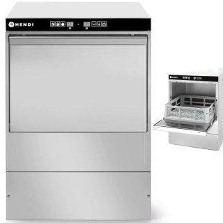 Zmywarka barowa do szkła szklanek + dozownik + pompa kosz 40x40cm 230V 3 PROGRAMY Hendi