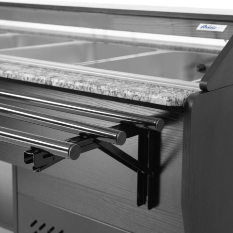 Bufet bar stół chłodniczy sałatkowy z oświetleniem daszkiem 4 pojemniki GN 1/1 2-10C 170 W ARKTIC