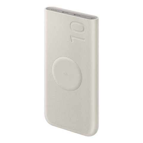 Powerbank indukcyjny Samsung 10000mAh 2x USB-C 25W SFC - beżowy SAMSUNG
