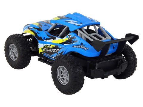 Auto 1:16 Zdalnie Sterowane Off-Road Samochód Terenowy RC Niebieski LEAN Toys