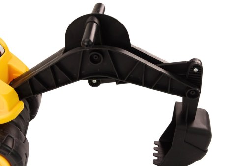 Duża Koparka Żółta Łyżka Ruchoma Obrót 360* Jeździk Budowlany LEAN CARS