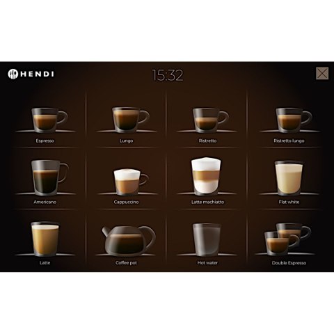 Ekspres do kawy automatyczny z dotykowym ekranem 19 Bar 3000 W Hendi