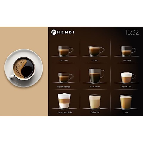 Ekspres do kawy automatyczny z dotykowym ekranem 19 Bar 3000 W Hendi