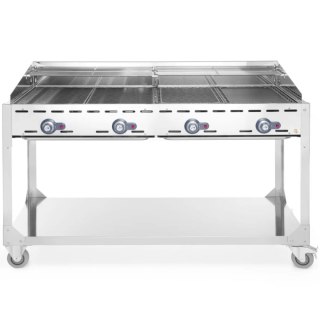 Grill gazowy "Green Fire" 4 palniki 22kW mobilny - Hendi 149614 Hendi
