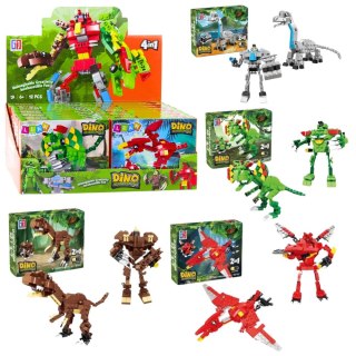 Klocki Konstrukcyjne Dinozaur Robot 2w1 50-70 el. Mix LEAN TOYS