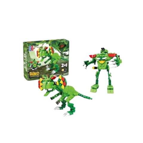 Klocki Konstrukcyjne Dinozaur Robot 2w1 50-70 el. Mix LEAN TOYS