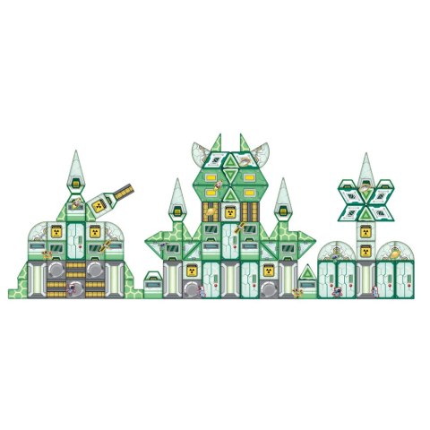 Klocki Magnetyczne Kosmos Stacja Kosmiczna 4D 172el LEAN Toys