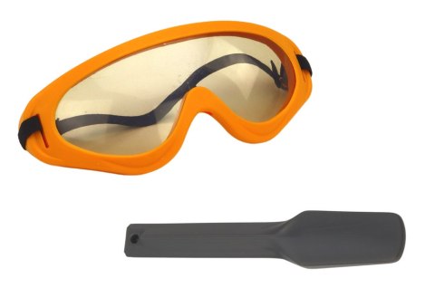 Młot Pneumatyczny Zabawkowy Wymienna Końcówka Okulary Żółty LEAN Toys