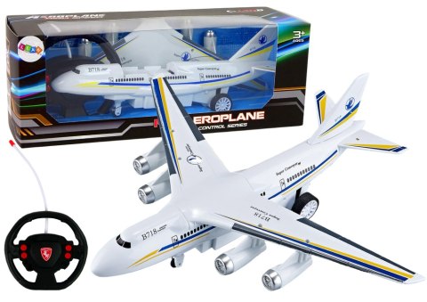 Samolot Pasażerski R/C Zdalnie Sterowany + Pilot Akumulator Kabel USB LEAN Toys