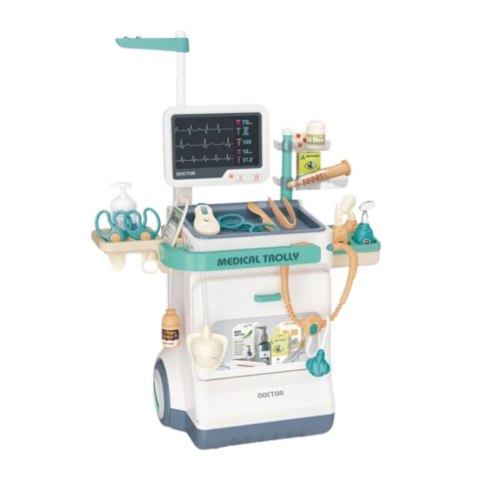 Zestaw Doktora Akcesoria Medyczne RTG EKG Światła Dźwięki 26 el. LEAN Toys