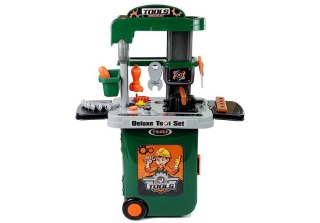 Zestaw Narzędzi w Walizce Na Kółkach Warsztat Piła Śrubokręt LEAN Toys