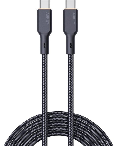 CB-KCC102 kabel USB-C - USB-C 1.8m 100W PD 5A 20V kevlar + nylonowy oplot AUKEY