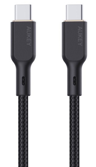CB-KCC102 kabel USB-C - USB-C 1.8m 100W PD 5A 20V kevlar + nylonowy oplot AUKEY
