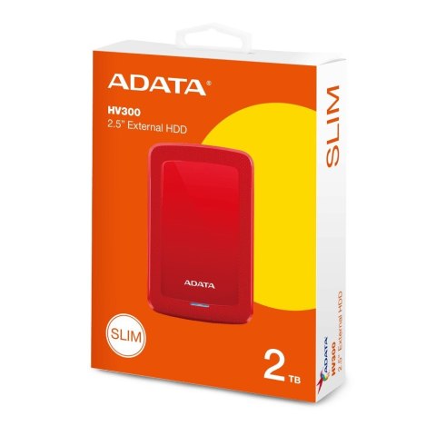 DashDrive HV300 2TB 2.5 USB3.1 Czerwony Adata