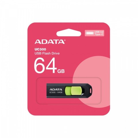 Pendrive UC300 64GB USB3.2-C Gen1 czarny Adata
