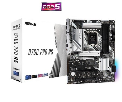 Płyta główna B760 Pro RS s1700 4DDR5 DP/HDMI/eDP M.2 ATX ASRock