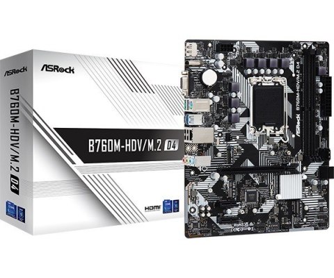 Płyta główna B760M-HDV/M.2 D4 s1700 2DDR4 DP/HDMI mATX ASRock
