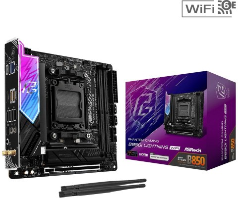 Płyta główna B850I LIGHTNING WIFI AM5 2DDR5 ITX ASRock