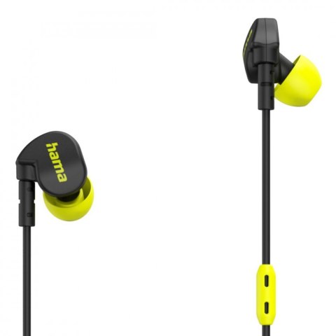 Słuchawki Freedom Athletics II bezprzewodowe dokanałowe z mikrofonem czarne Hama