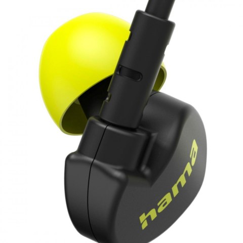 Słuchawki Freedom Athletics II bezprzewodowe dokanałowe z mikrofonem czarne Hama