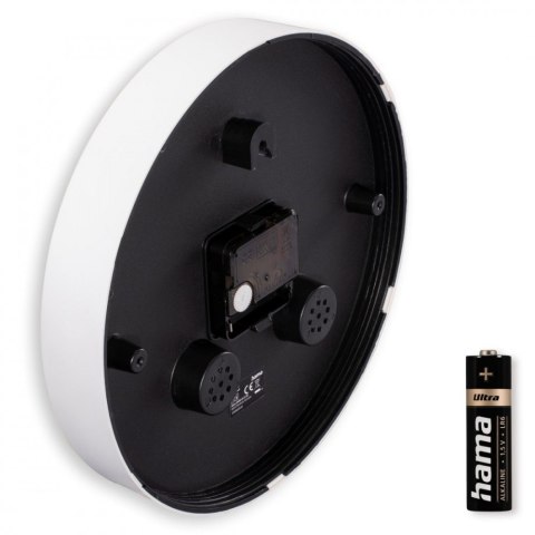 Zegar ścienny Elba 25 cm Biały Hama