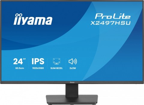 Monitor ProLite 23.8 cala X2497HSU-B1 IPS,FHD,HDMI,DP,120Hz,350CD,2xUSBv3.2, 2xUSB-C, GW 5lat IIYAMA