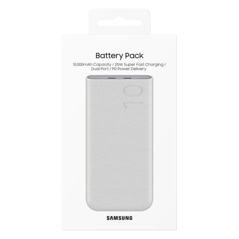 Oryginalny powerbank FastCharge 2x USB-C 25W 10000mAh beżowy SAMSUNG