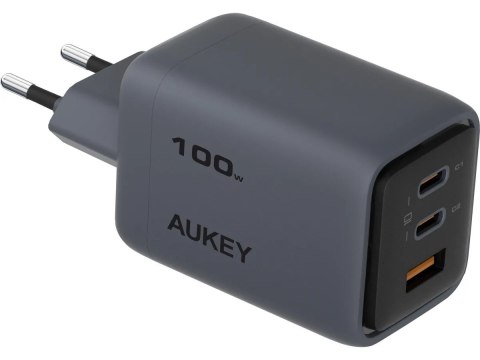 PA-C5 ładowarka sieciowa 3xUSB (2xUSB-C i 1xUSB-A) 100W 5A QC5.0 PD3.0 AFC PPS FCP SCP AUKEY