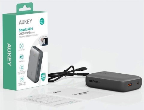 PB-Y57 Mini Power Bank 20000mAh 22.5W 2xUSB PD 3.0 QC 3.0 LED AUKEY