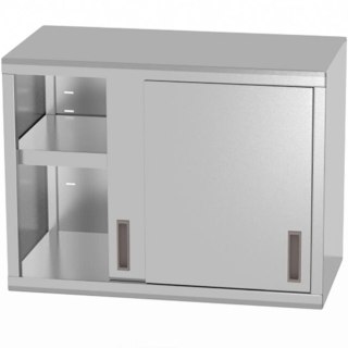 Szafka wisząca gastronomiczna z drzwiami suwanymi nierdzewna spawana 80x40x60 cm - Hendi 814178 Hendi