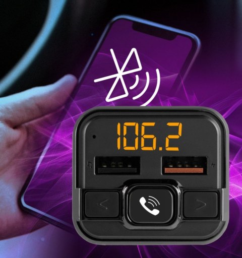 Transmter FM z bluetooth z ładowarką 18W Hama