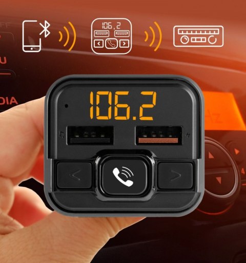 Transmter FM z bluetooth z ładowarką 18W Hama