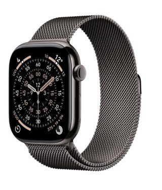 Watch Series 11 GPS + Cellular koperta 46 mm z tytanu w kolorze łupku, bransoleta mediolańska w kolorze łupku M/L Apple