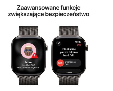 Watch Series 11 GPS + Cellular koperta 46 mm z tytanu w kolorze łupku, bransoleta mediolańska w kolorze łupku M/L Apple