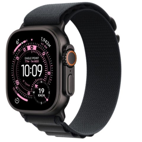 Watch Ultra 3 GPS + Cellular, koperta 49 mm z tytanu w kolorze czarnym, opaska Alpine w kolorze czarnym - rozmiar L Apple