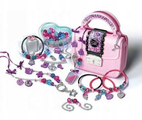 Crazy Chic Zestaw DIY Crazy Torebeczka Koraliki Bransoletki Clementoni 17651 Clementoni