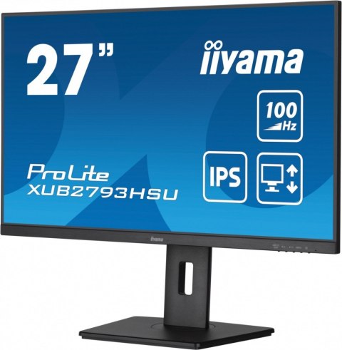 Monitor 27 cali XUB2793HSU-B7,IPS.HDMI.DP.2x2W.USBx2,300cd IIYAMA