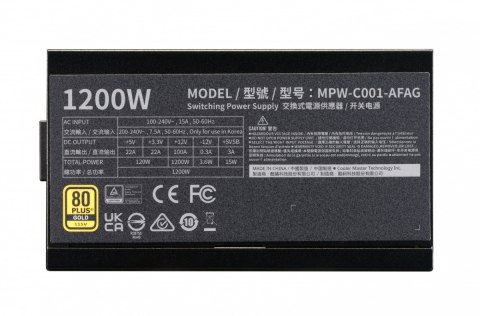 Zasilacz Elite Gold 1200W 80 Plus ATX 3.1 Cooler Master