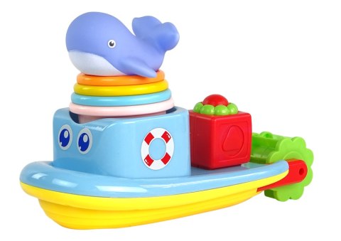 Zestaw Zabawek Do Wody Statek Wieloryb Piramidka LEAN Toys